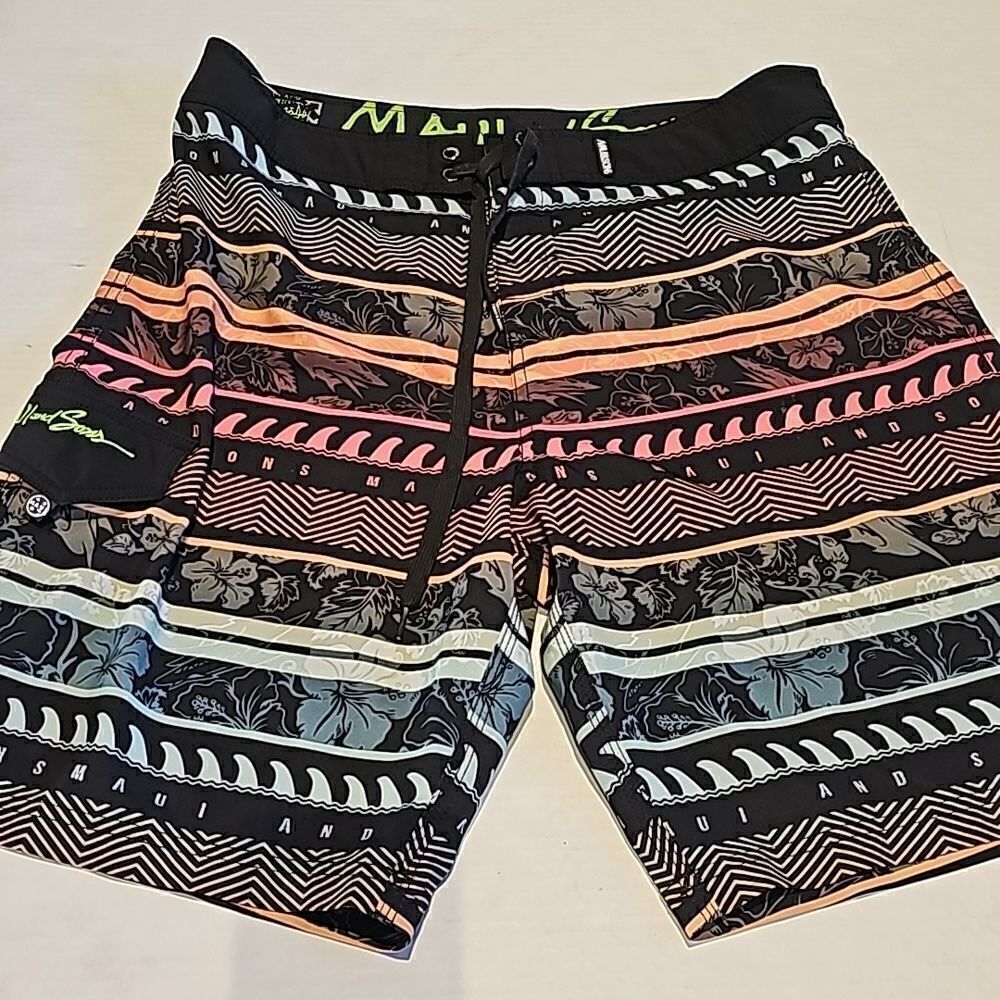 Mens Maui and sons swim trunks size 34